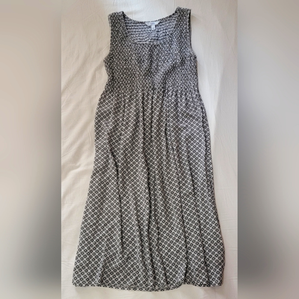 Croft & Barrow® Smocked Swing Midi Dress Size M